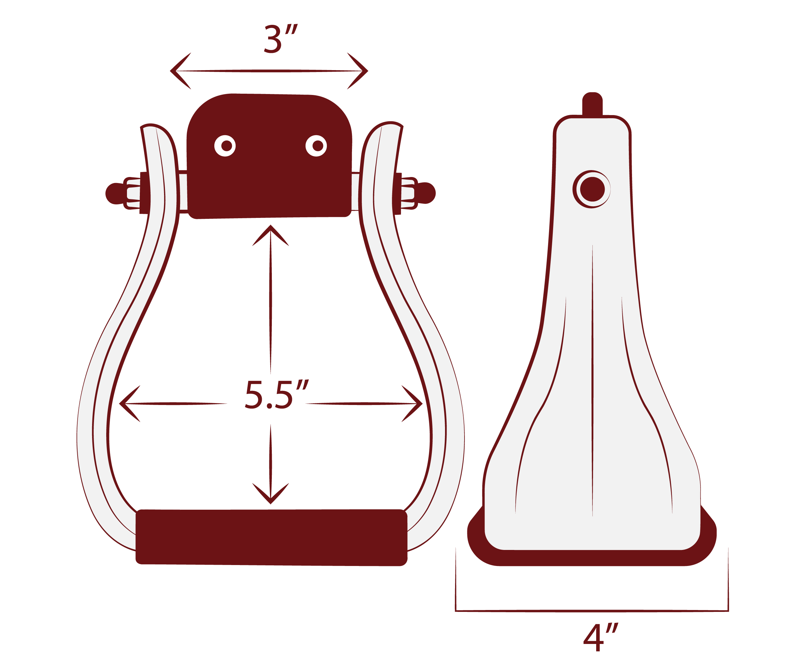 “Wrangler” Bell Stirrups