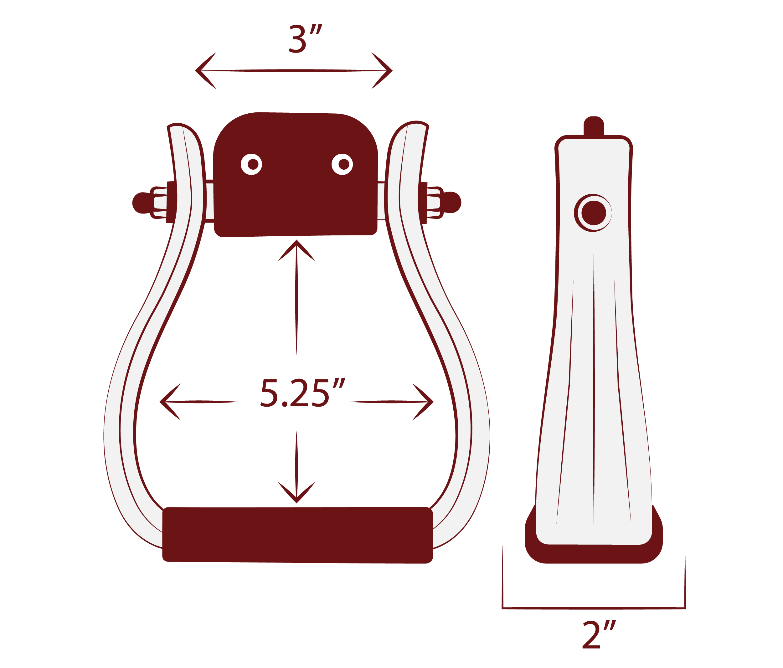 “Outrider” Flat Bottom Stirrups image